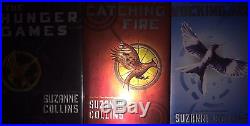 HUNGER GAMES 3 VOLUMEs BY SUZANNE COLLINS SIGNEDFIRST EDITION withauction