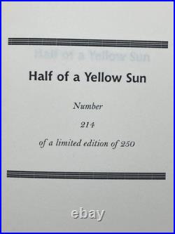 Half of a Yellow Sun. Signed, numbered, limited, slipcased UK first edition