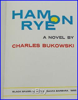 Ham on Rye by CHARLES BUKOWSKI Signed with Original Painting First Edition 1982