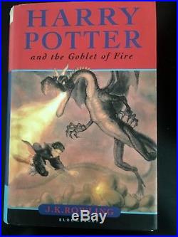 Hand Signed By Jk Rowling First Edition Harry Potter And The Goblet Of Fire