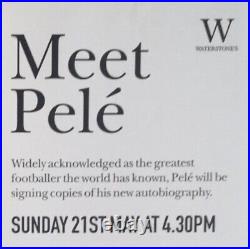 Hand Signed Pele Book Brazil First Edition Autobiography London Book Signing