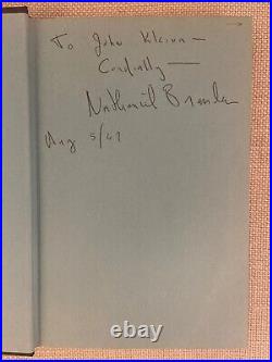 Hand Signed Who Is Ayn Rand Nathaniel Branden Excellent Cond. Hardback