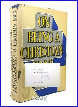 Hans Kung ON BEING A CHRISTIAN Signed 1st 1st Edition Early Printing