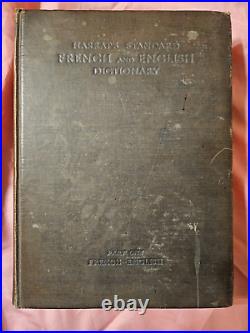 Harrap's French-English-French Dictionary's 1st Editions & signed J. E. Mansion