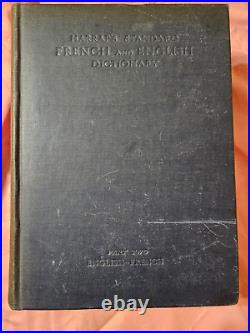 Harrap's French-English-French Dictionary's 1st Editions & signed J. E. Mansion