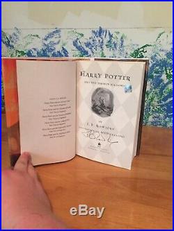 Harry Potter And The Deathly Hallows Signed J K Rowling 1st Edition Hologram