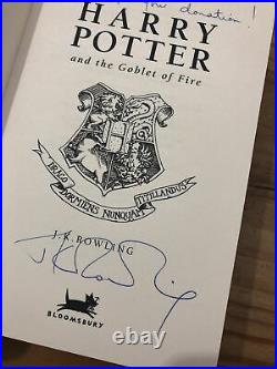 Harry Potter And The Philosopher's Stone 1st Edition Plus Set Of 4, All Signed