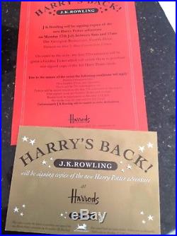 Harry Potter And the Goblet Of fire First edition Signed By JK Rowling