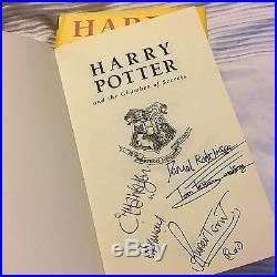 Harry Potter Emma Watson & Cast Signed J K Rowling First Edition Book Set
