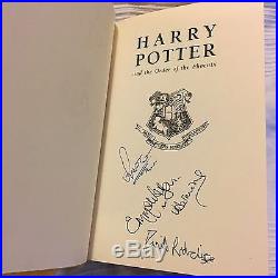 Harry Potter Emma Watson & Cast Signed J K Rowling First Edition Book Set