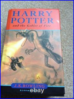 Harry Potter Goblet Of Fire Signed First Edition