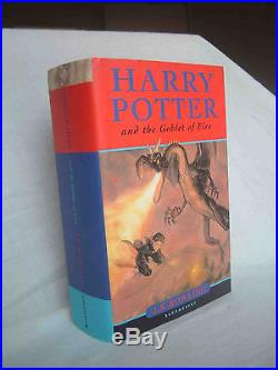 Harry Potter Goblet Of Fire Signed J K Rowling First Edition HB Nr Fine