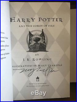 Harry Potter Illustrator Mary Grand Pre Hand Signed Book first edition