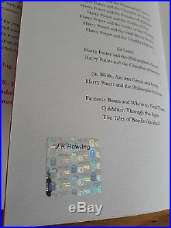 Harry Potter Rare Misprint First Editions & Casual Vacancy Signed With Hologram