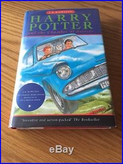 Harry Potter & The Chamber Of Secrets FIRST UK EDITION (1/1) HB 1998 & SIGNATURE