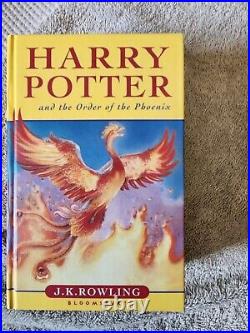 Harry Potter & The Order of the Phoenix Signed First Edition with Dust Jacket