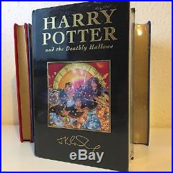 Harry Potter UK Deluxe Collectors First Edition Complete Hardback Books Signed