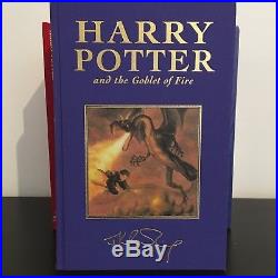 Harry Potter UK Deluxe Collectors First Edition Hardback Books Signed Set Sealed