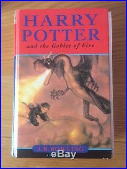 Harry Potter and The Goblet Of Fire SIGNED FIRST EDITION 2000