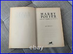 Harry Potter and the Chamber of Secrets, JK Rowling, first edition, signed