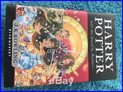 Harry Potter and the Deathly Hallows signed to Harry by JK Rowling first edition