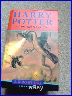 Harry Potter and the Goblet of Fire signed first edition & signed golden ticket
