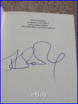 Harry Potter and the Goblet of Fire signed first edition & signed golden ticket