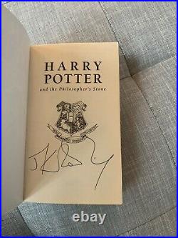 Harry Potter and the Philosopher's Stone, JK Rowling, signed first edition