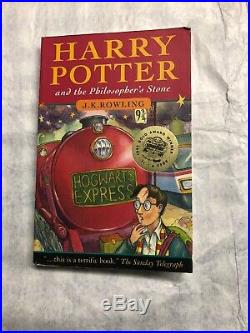 Harry Potter and the Philosopher's Stone by J. K. Rowling 1st Edition Signed