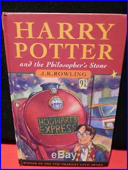 Harry Potter and the Philosophers Stone First Edition Third Printing. 1997