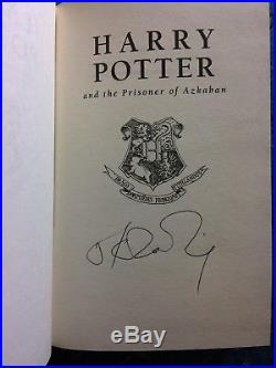 Harry Potter and the Prisoner of Azkaban, SIGNED by J. K. Rowling, First Edition