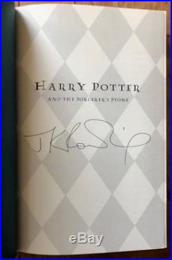 Harry Potter & the Sorcerers Stone US First Edition JK Rowling Signed PSA/DNA