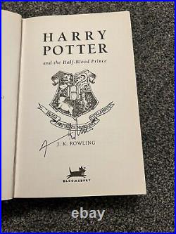 Harry potter and the half blood prince, hardback, signed