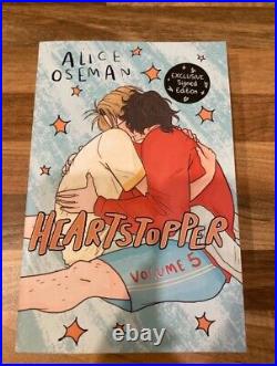Heartstopper Volume 5 by Alice Oseman SIGNED UK / FAST DELIVERY