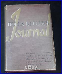 Helen Keller's Journal Rare signed first US edition
