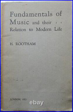 Helen Rootham Fundamentals of Music rare signed 1925 1st