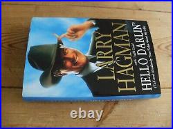 Hello Darlin' by Larry Hagman (hardback, 2001) first British edition signed