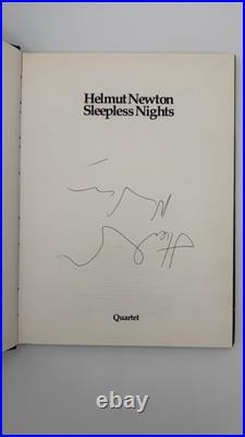 Helmut Newton Signed Sleepless Nights 1st Edition 1978