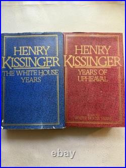 Henry Kissinger SIGNED The White House Years & Years of Upheaval (HB 1st Ed) 1st Henry Kissinger SIGNED The White House Years & Years of Upheaval (HB 1st Ed) 1st