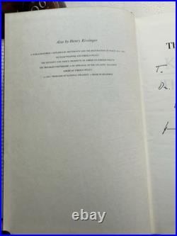 Henry Kissinger SIGNED The White House Years & Years of Upheaval (HB 1st Ed) 1st