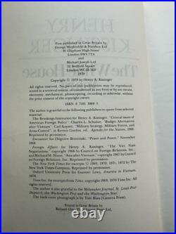 Henry Kissinger SIGNED The White House Years & Years of Upheaval (HB 1st Ed) 1st