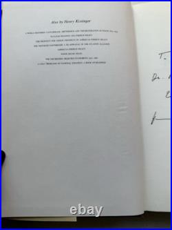 Henry Kissinger SIGNED The White House Years & Years of Upheaval (HB 1st Ed) 1st