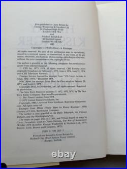 Henry Kissinger SIGNED The White House Years & Years of Upheaval (HB 1st Ed) 1st Henry Kissinger SIGNED The White House Years & Years of Upheaval (HB 1st Ed) 1st