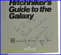 Hitchhiker's Guide to the Galaxy SIGNED by DOUGLAS ADAMS First Edition 1st
