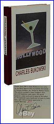 Hollywood CHARLES BUKOWSKI Signed Limited First Edition 1st 1/500 Copies