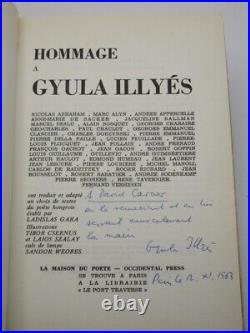 Hommage a Gyula Illyes SIGNED by Illyes 1963 1st Edition Hungarian Poetry