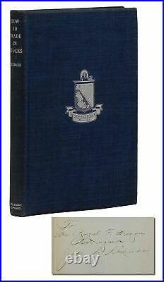 How to Trade in Stocks SIGNED by JESSE L. LIVERMORE First Edition 1st 1940