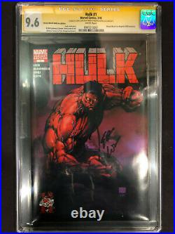 Hulk #1 Wizard World Michael Turner Variant CGC SS 9.6 Signed Jeph Loeb 1st Red