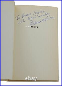 I Am Legend RICHARD MATHESON Signed First Hardcover Edition 1st 1970 Review Copy