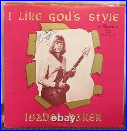 ISABEL BAKER I Like Gods Style 1965 Rare ROCKABILLY GOSPEL Signed